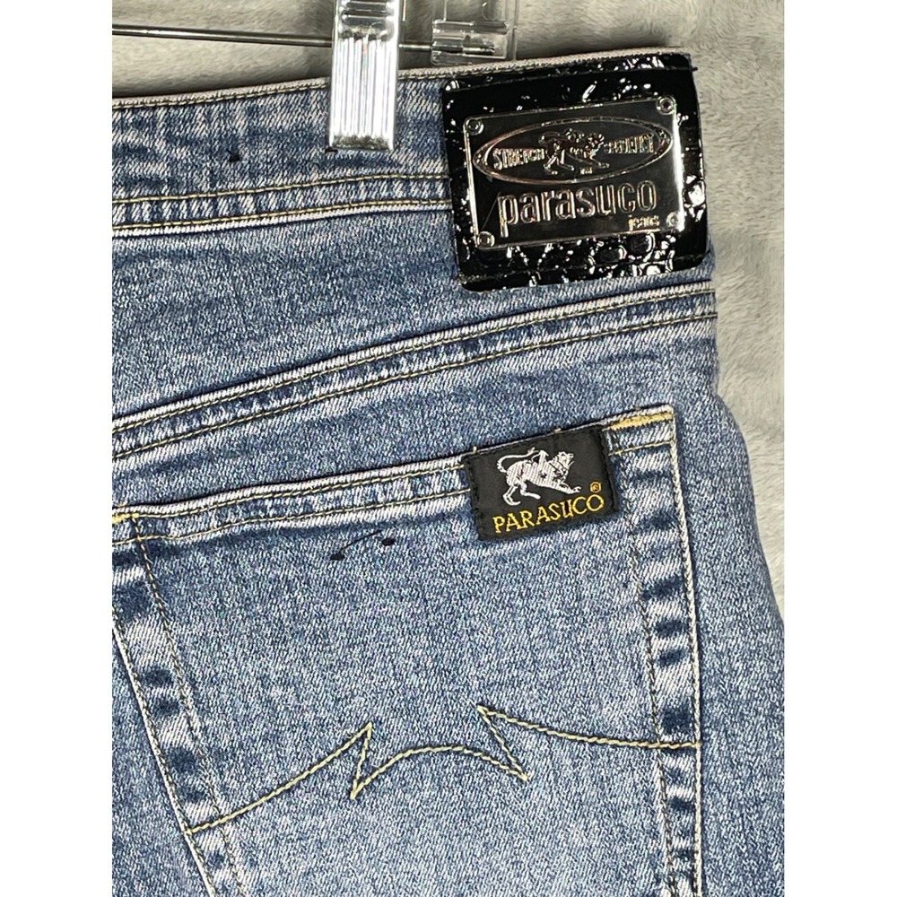 Parasuco Extreme Fit Mens Slim Tapered Jeans Blue 34x31 Stretch Vintage
